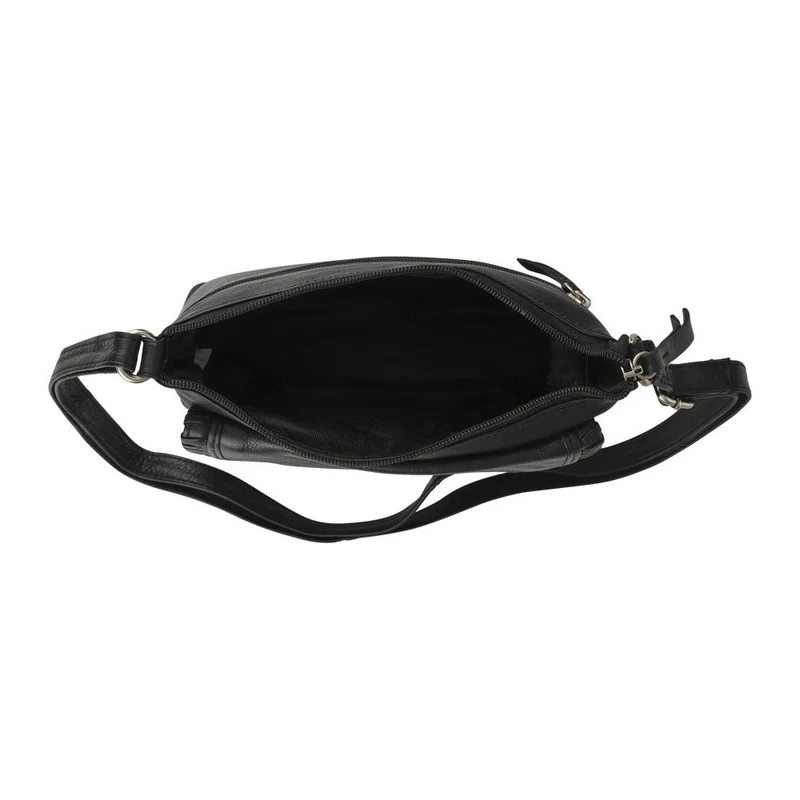 Adjustable Leather Cross Body Bag - JWNBG42000 / 328 629 - Black