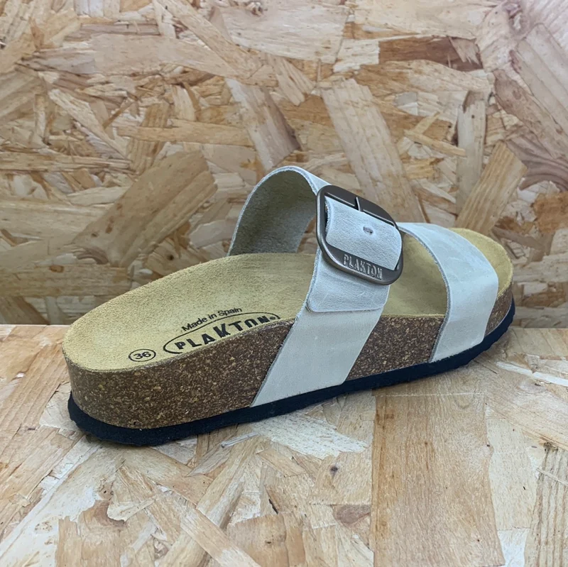 Plakton Damen-Sandale „Alicante Mid“ aus Leder – Leinen