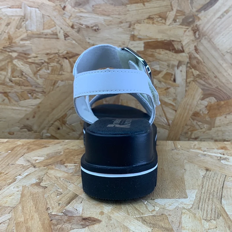 Rieker Damen Evolution Fashion Sandale – Weiß