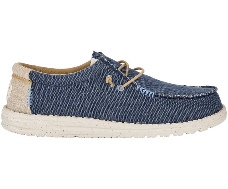 Hey Dude Wally Coastline Jute-Mokassin für Herren – Marineblau