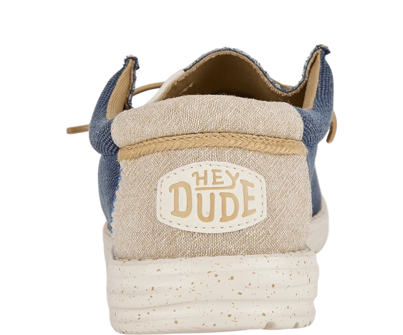 Hey Dude Wally Coastline Jute-Mokassin für Herren – Marineblau