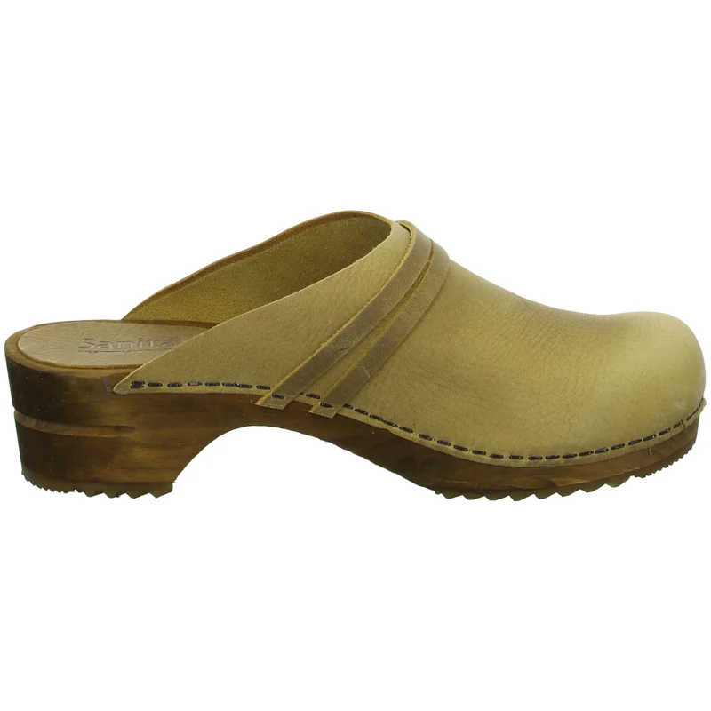 Sanita Sabot/Clog diverse Absatzhöhen WOOD-URSANA OPEN