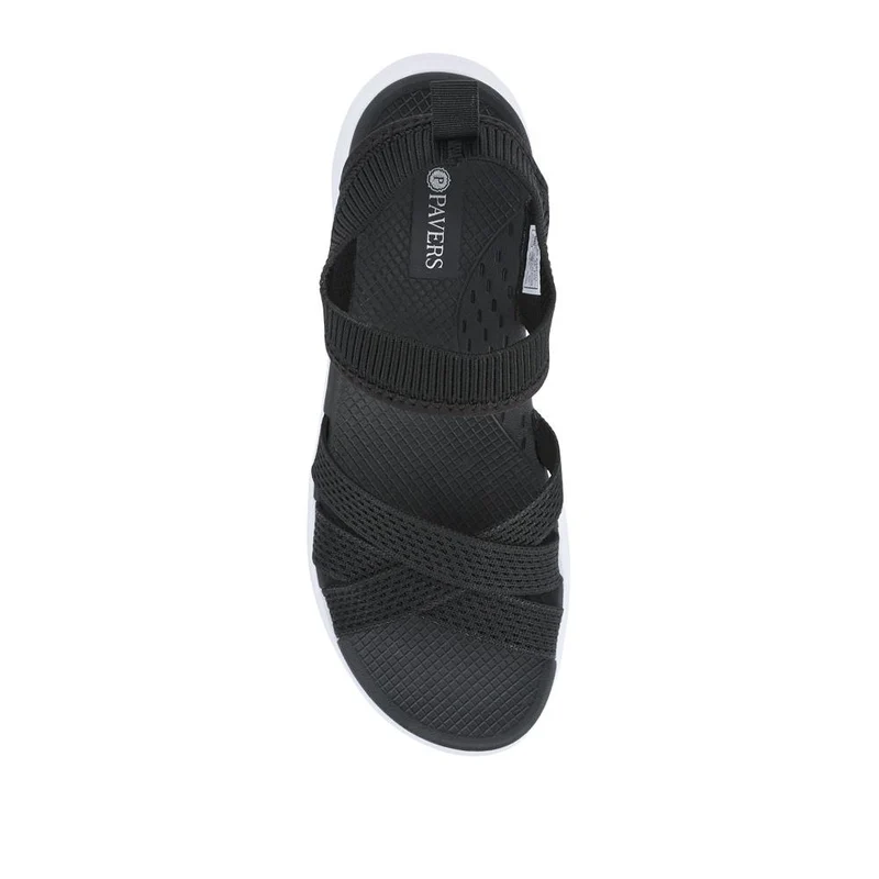 Elasticated Slip-On Sandals - XIAM41017 / 327 825 - Black