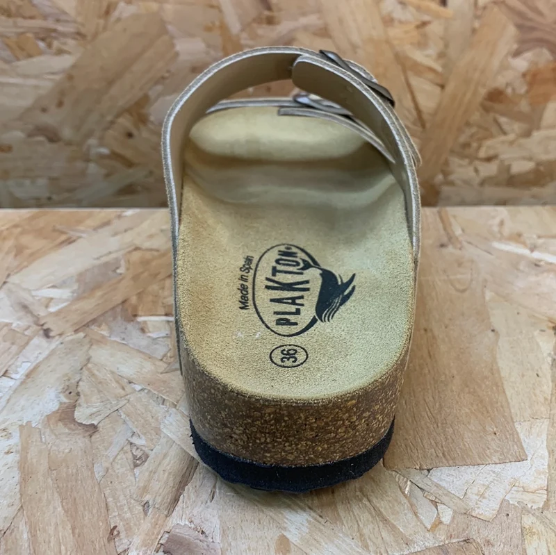 Plakton Damen Malaga Mid Ledersandale – Hellbraun