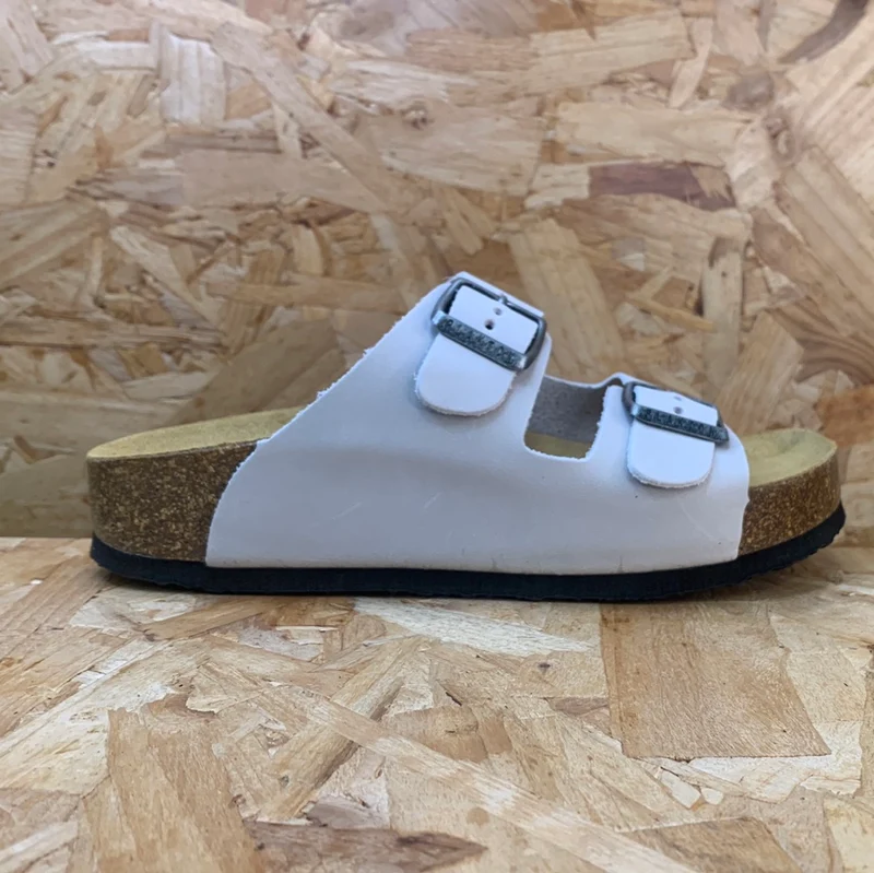 Plakton Damen Malaga Mid Ledersandale – Perlmutt
