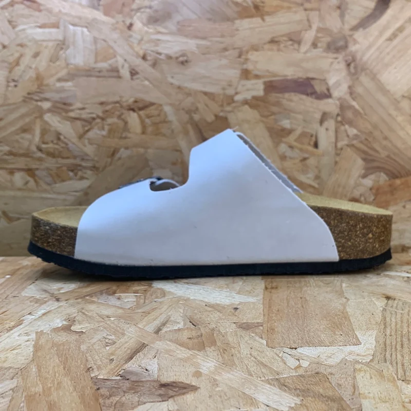 Plakton Damen Malaga Mid Ledersandale – Perlmutt
