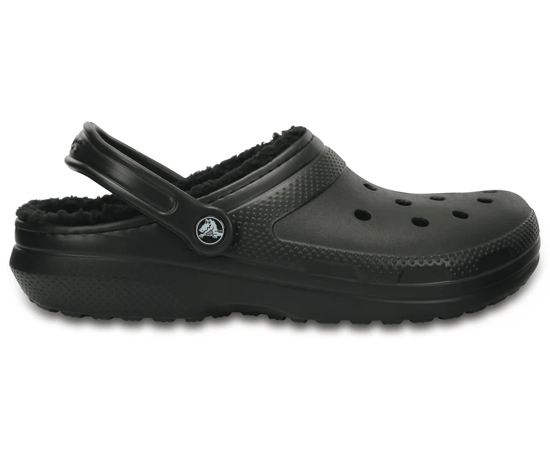 Crocs Unisex-Klassiker Lined Clog - Schwarz