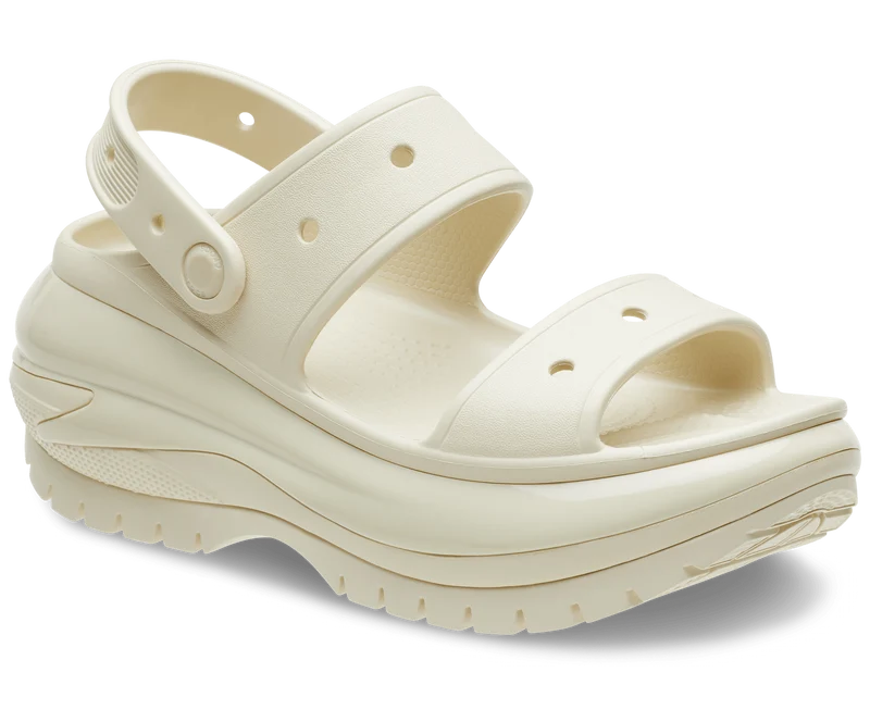 Crocs Unisex Mega Crush Sandale – Knochen