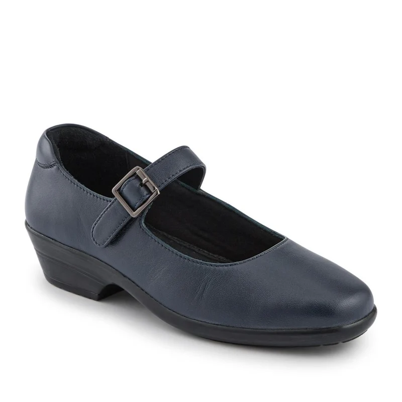 Sheepskin Leather Touch-Fasten Mary Janes - KF42017 / 328 182