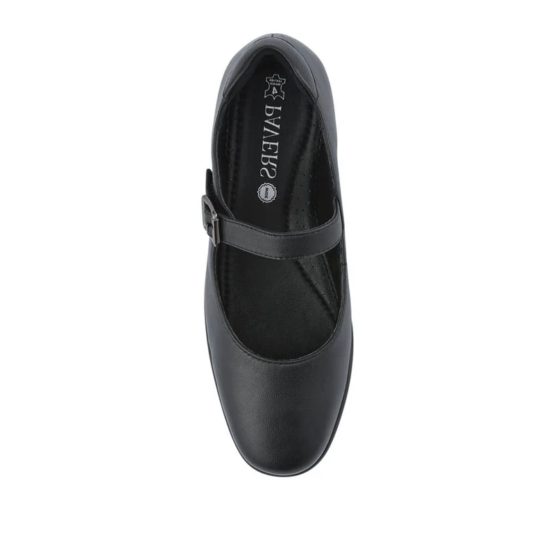 Wide Fit Leather Touch-Fasten Mary Janes - KF42017 / 328 182 - Black