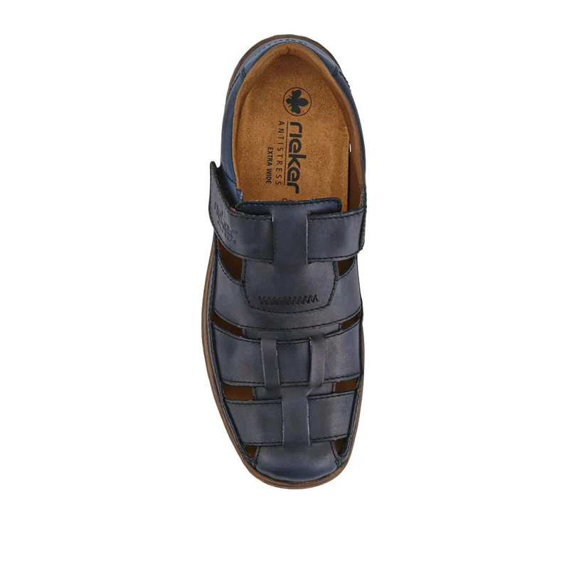 Breathable Leather Touch-Fasten Shoes - RKR41531 / 326 938 - Navy