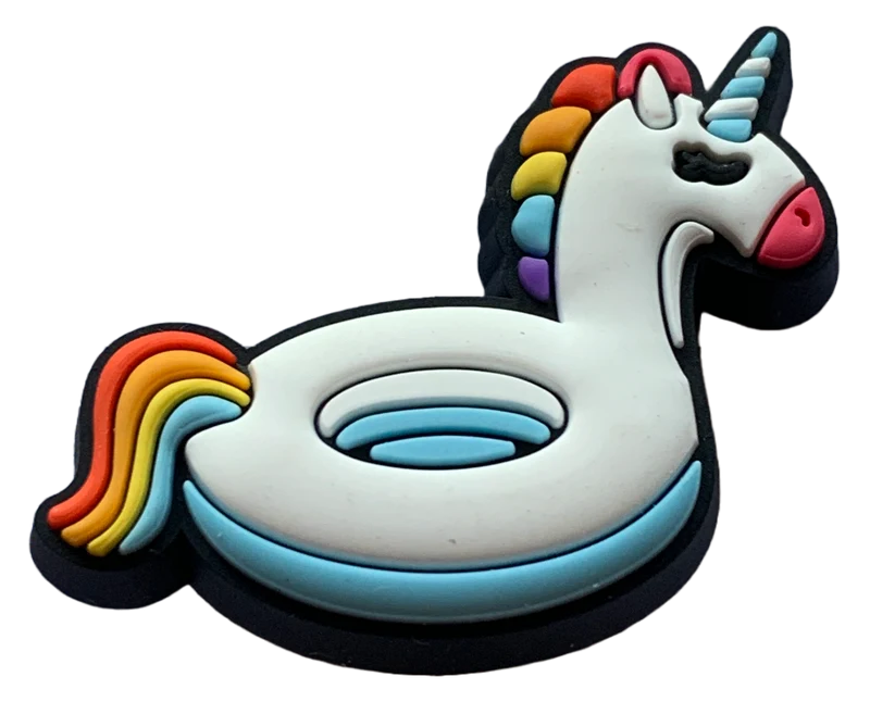 Crocs Jibbitz Aufblasbarer Einhorn-Pool-Anhänger