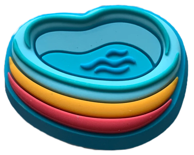 Crocs Jibbitz Herzförmiger Pool-Charm