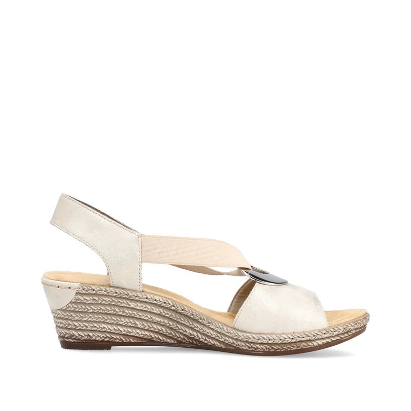 Rieker Damenmode-Sandale – Beige