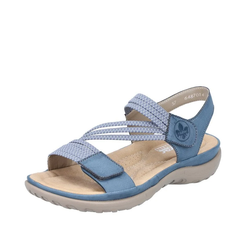 Rieker Damenmode-Sandale – Blau