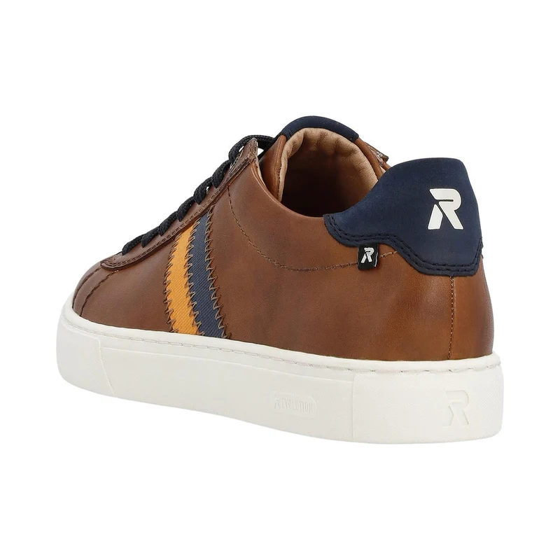 Rieker Lässige Herren-Ledersneaker – Braun