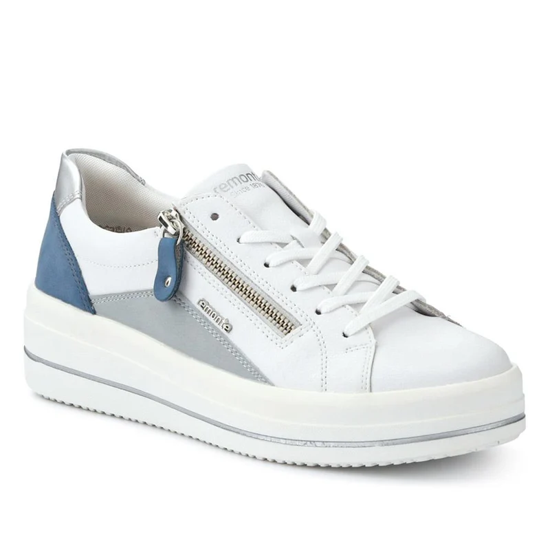 Contrasting Zip Trainers - DRS39504 / 325 414 - Blue Multi