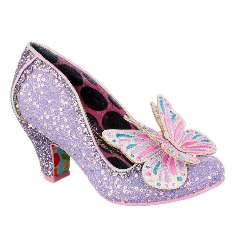 Irregular Choice Damen Madam Mariposa High Heel - Lavendel