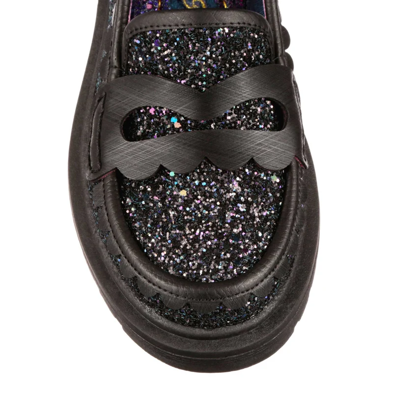 Irregular Choice Damen Old Dawg Loafer - Schwarz