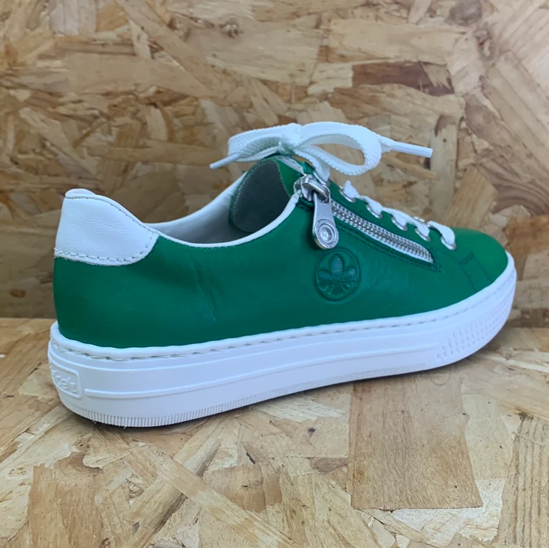 Rieker Mode-Sneaker für Damen – Grün