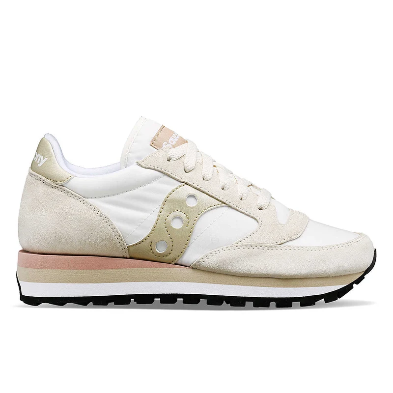 Saucony Damen Jazz Triple Trainer – Hellgrau / Gold