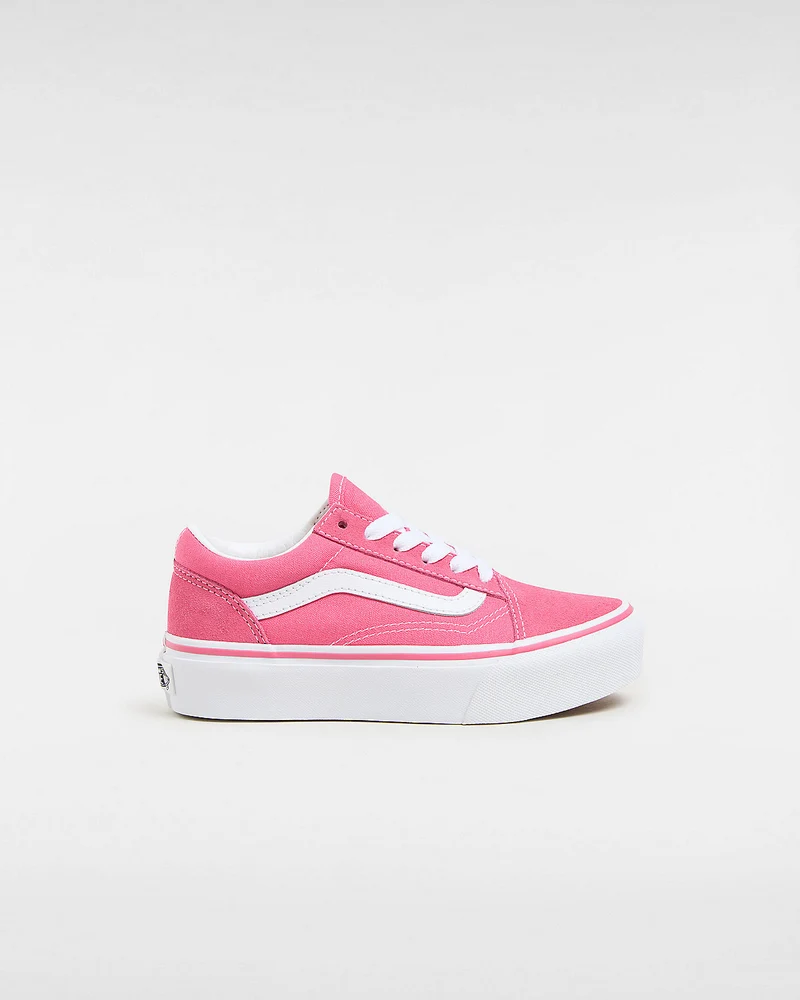 VANS Old Skool Plateau-Sneaker für Kinder – Honey Suckle