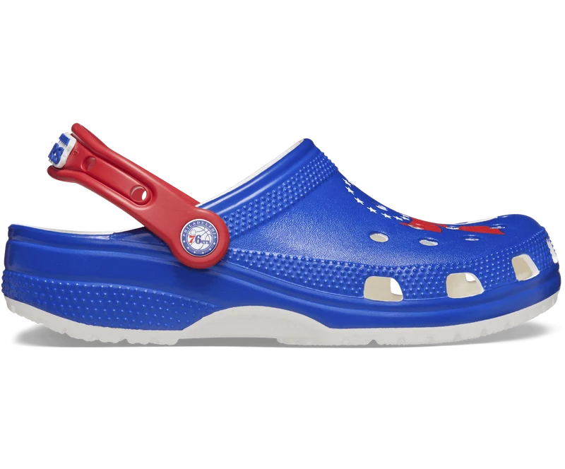 CROCS Unisex NBA Philadelphia 76ers Classic Clog - Weiß