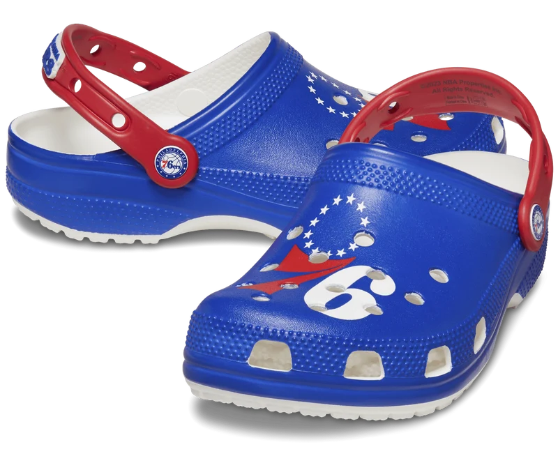 CROCS Unisex NBA Philadelphia 76ers Classic Clog - Weiß