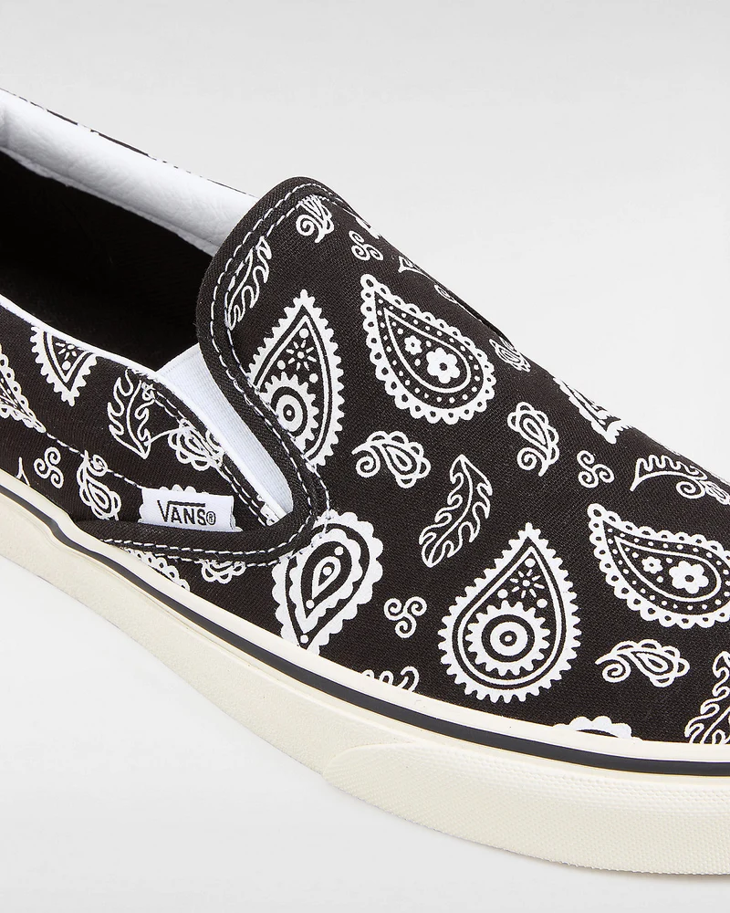 VANS Unisex Classic Primavera Paisley Slip-On-Sneaker – Schwarz
