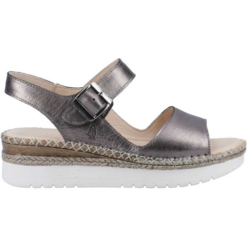Hush Puppies Damen Stacey Ledersandale – Silber