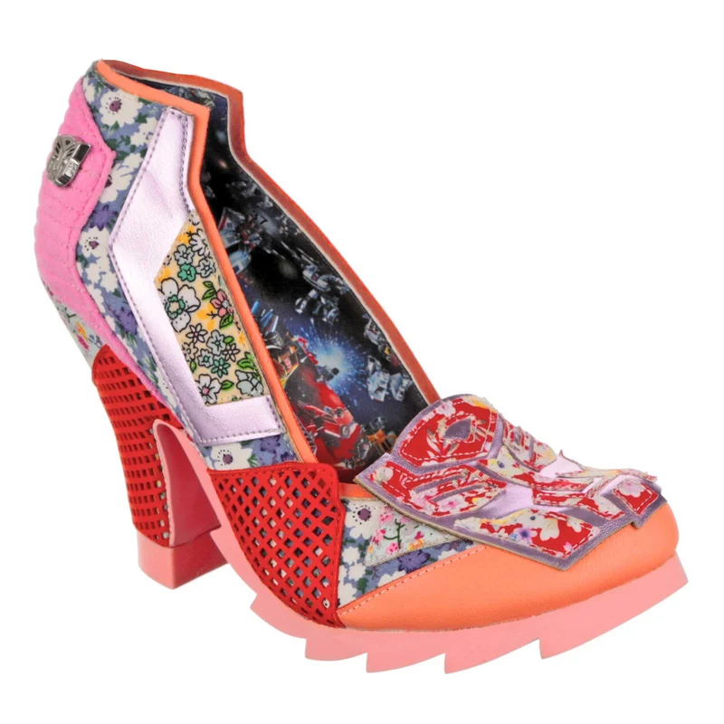 Irregular Choice Frauen Transformers All Sparkle High Heels – Rosa
