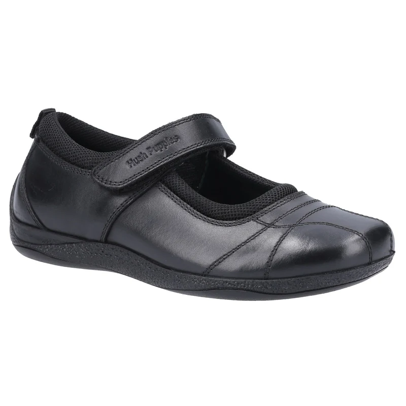 Hush Puppies Schulschuhe Clara aus Leder für Mädchen – Schwarz