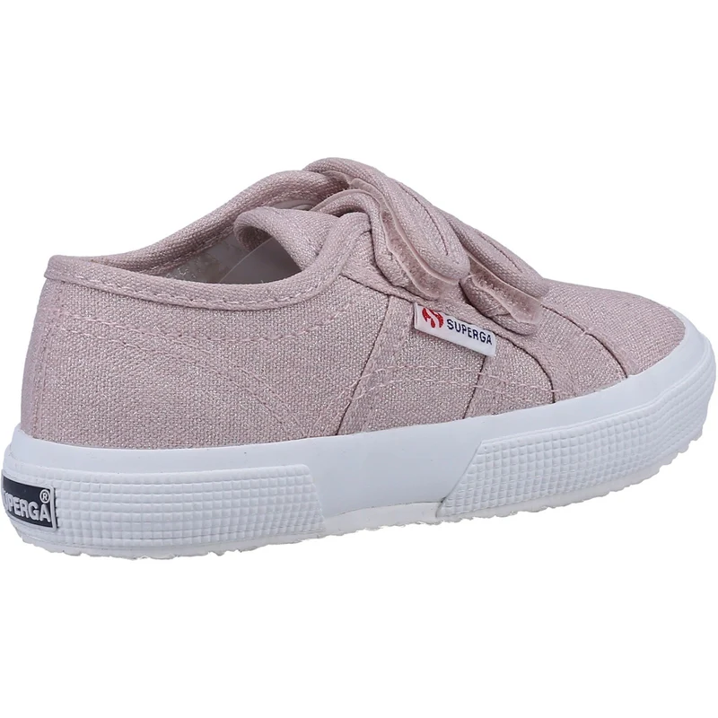 Superga Unisex-Sneaker 2750 aus Glitzer-Canvas für Kinder – Rosa