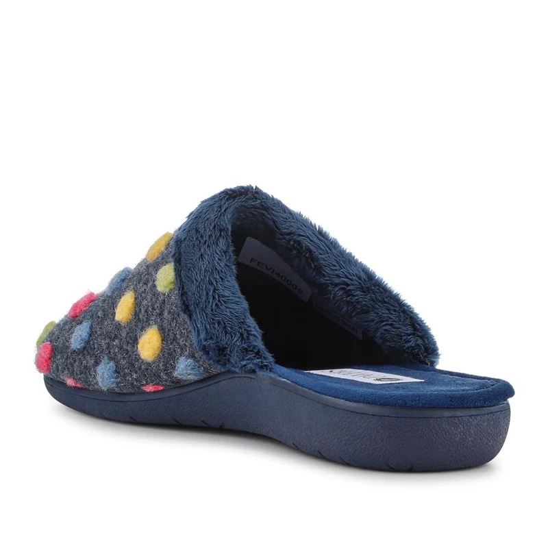Cushioned Mule Slippers - FEVI40009 / 326 326 - Navy Multi