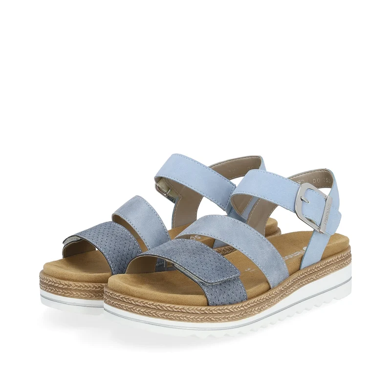 Remonte Mode-Plateau-Sandale für Damen – Blau