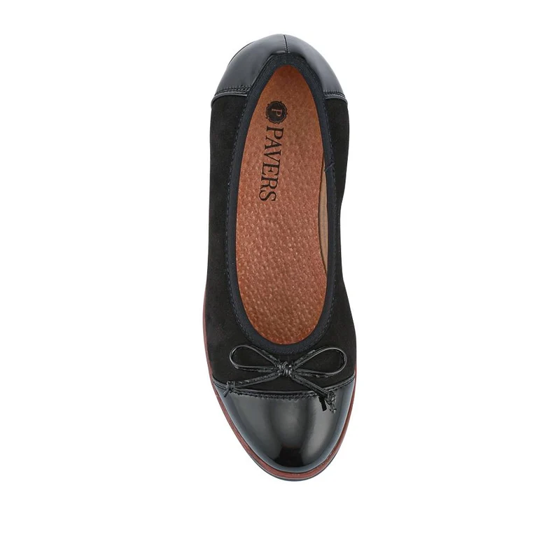 Lightweight Ballet Pumps - BRK34011 / 320 508 - Black-Black Patent
