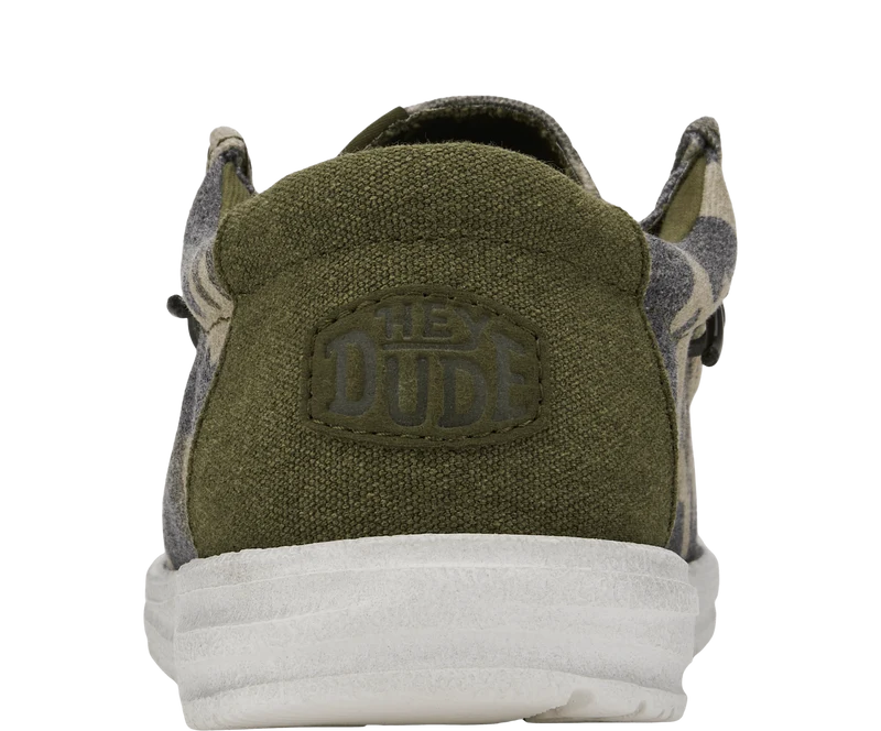 Hey Dude Wally Herren-Mokassin, gewaschenes Camouflage-Muster - Camouflage