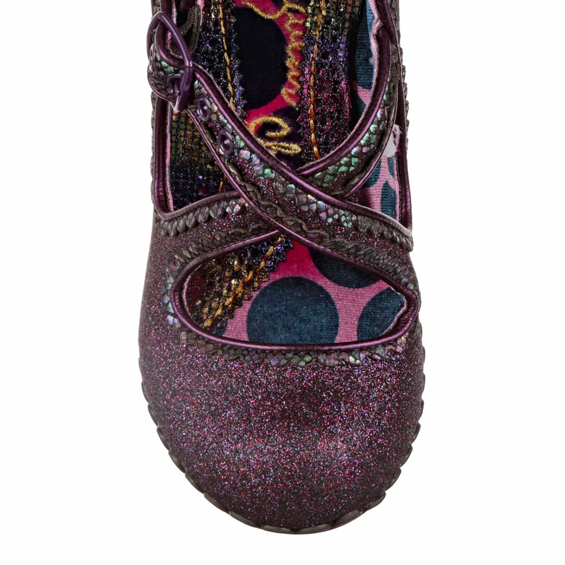 Irregular Choice Damen-High-Heel mit Lieblingsgeschmack – Dunkellila