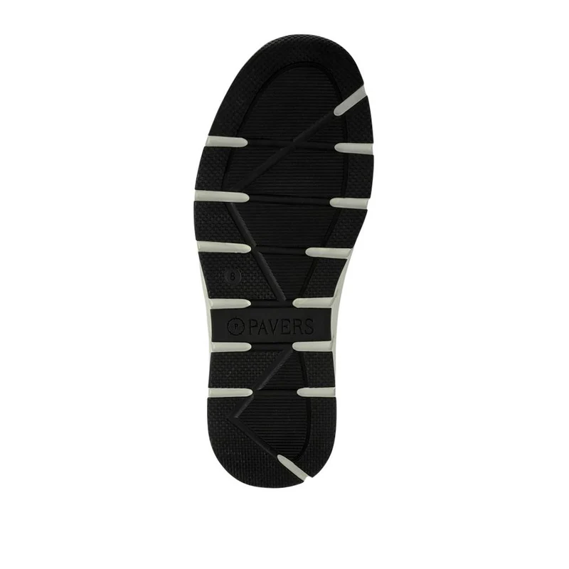Wide-Fit Casual Leather Shoes - PARK41036 / 327 279 - Navy Multi
