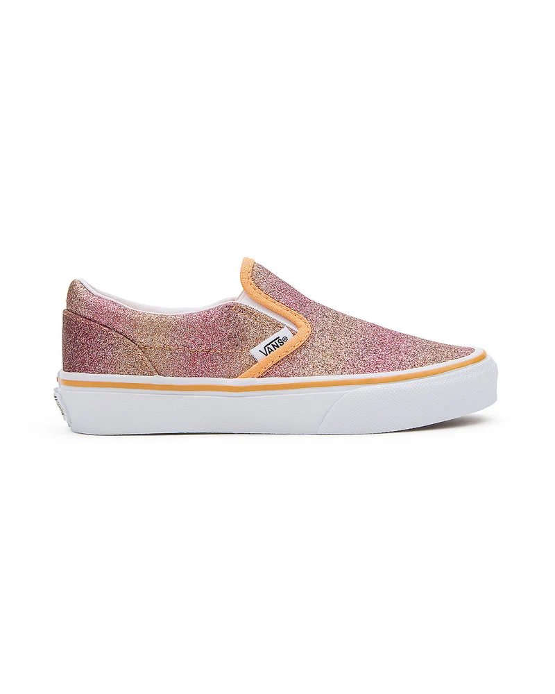 VANS Klassische Slip-On-Sneaker „Sunrise Glitter“ für Kinder – Mehrfarbig