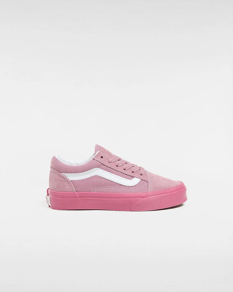 VANS Old Skool Glossy Sidewall-Sneaker für Kinder – Rosa