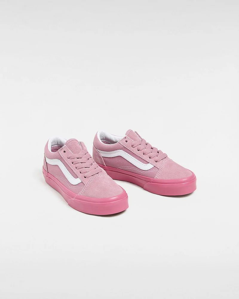 VANS Old Skool Glossy Sidewall-Sneaker für Kinder – Rosa