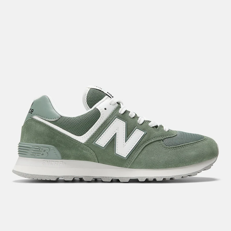 New Balance Herren 574 Fashion Trainer – Grün / Weiß