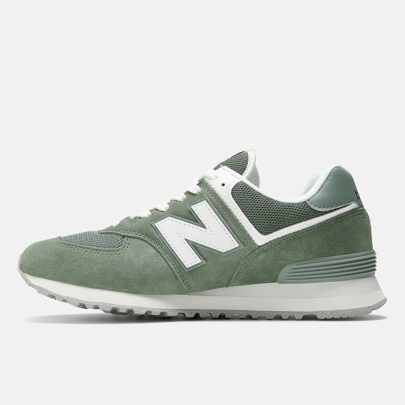 New Balance Herren 574 Fashion Trainer – Grün / Weiß