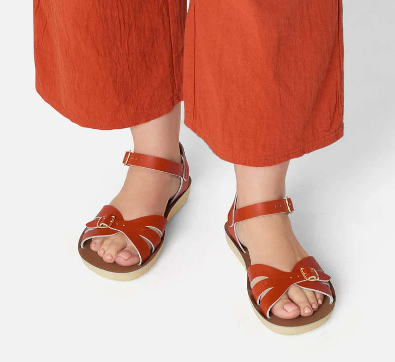 Salt Water Sandals Damen-Boardwalk-Sandale – Paprika
