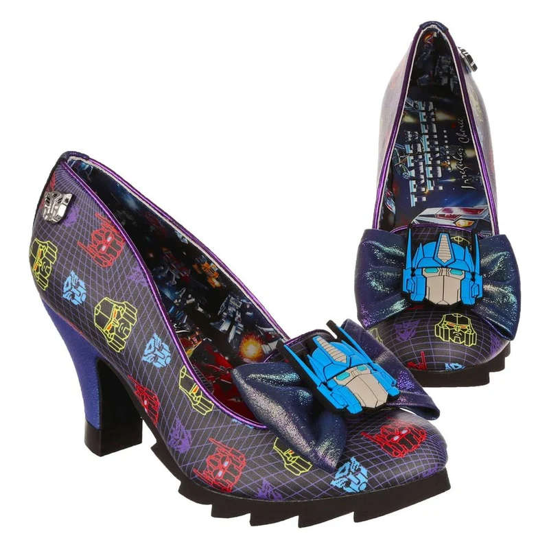 Irregular Choice Frauen Transformers 80er Jahre Baby High Heel - Schwarz