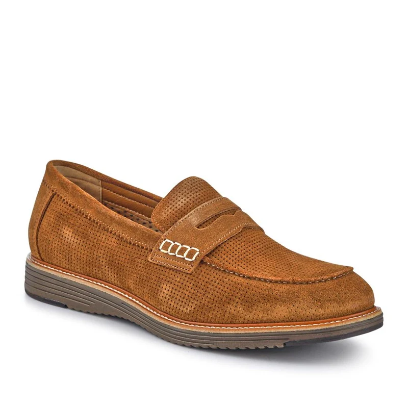 Leather Slip-On Casual Shoes - PERFO41002 / 327 386