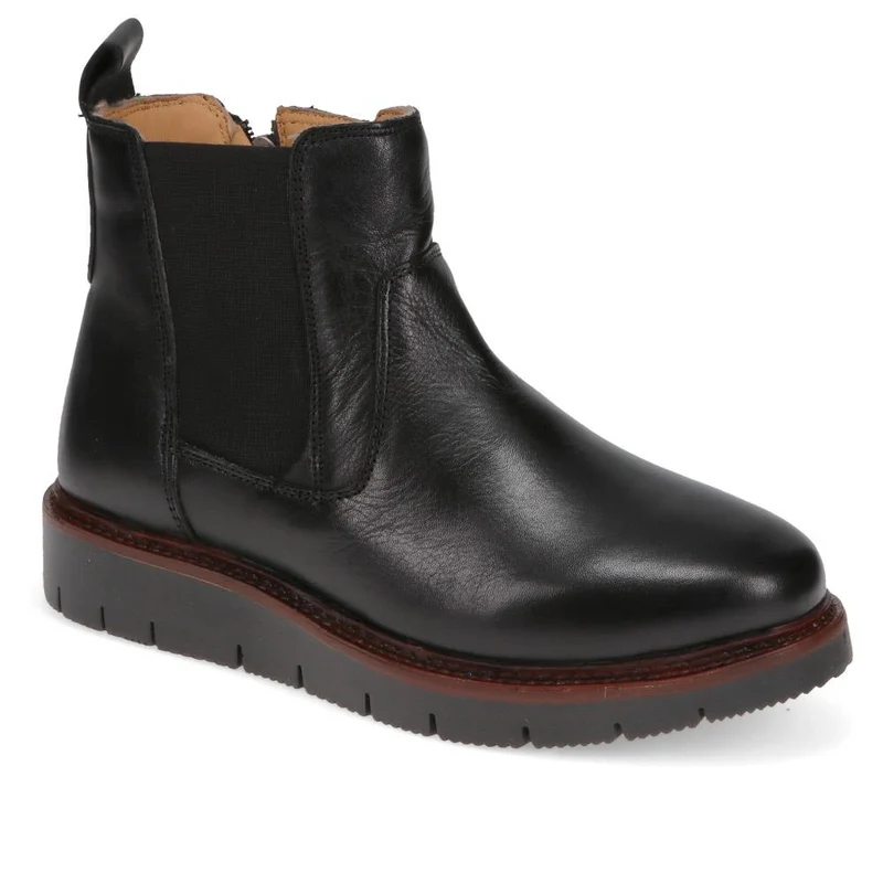 Platform-Heeled Ankle Boots - TEJ40009 / 326 420 - Black