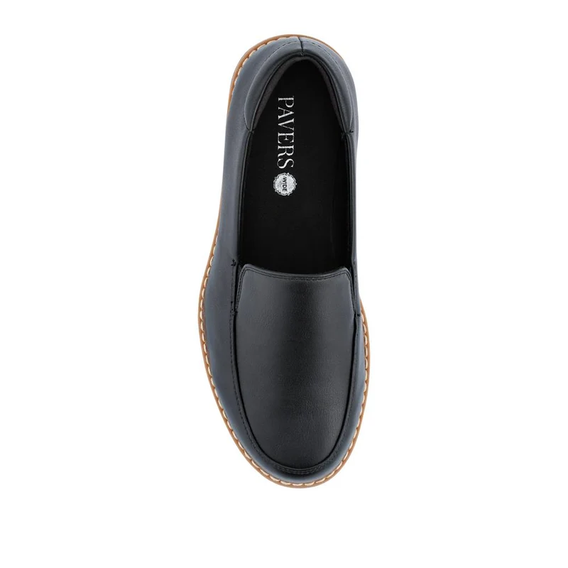 Wide Fit Elasticated Slip-On Shoes - WBINS42013 / 327 991 - Black