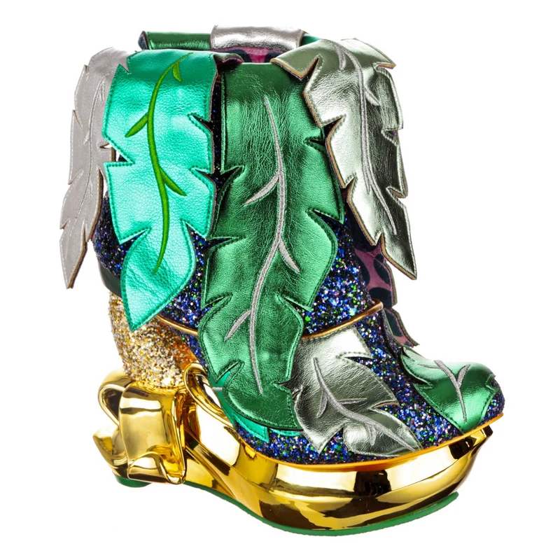 Irregular Choice Damen Be Leaf Me Boot – Grün